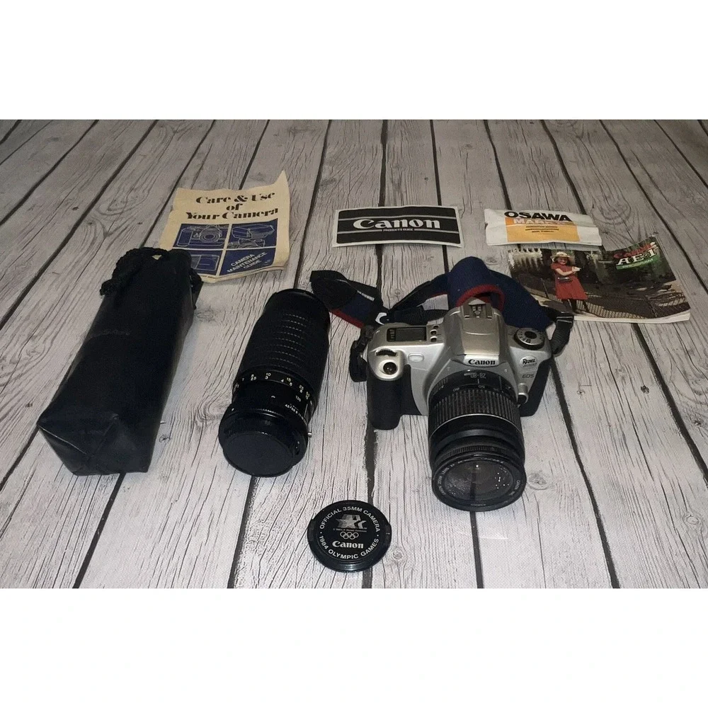 Canon Rebel 2000 EOS Camera  28-80mm & 80-205mm Les Included With Manuals